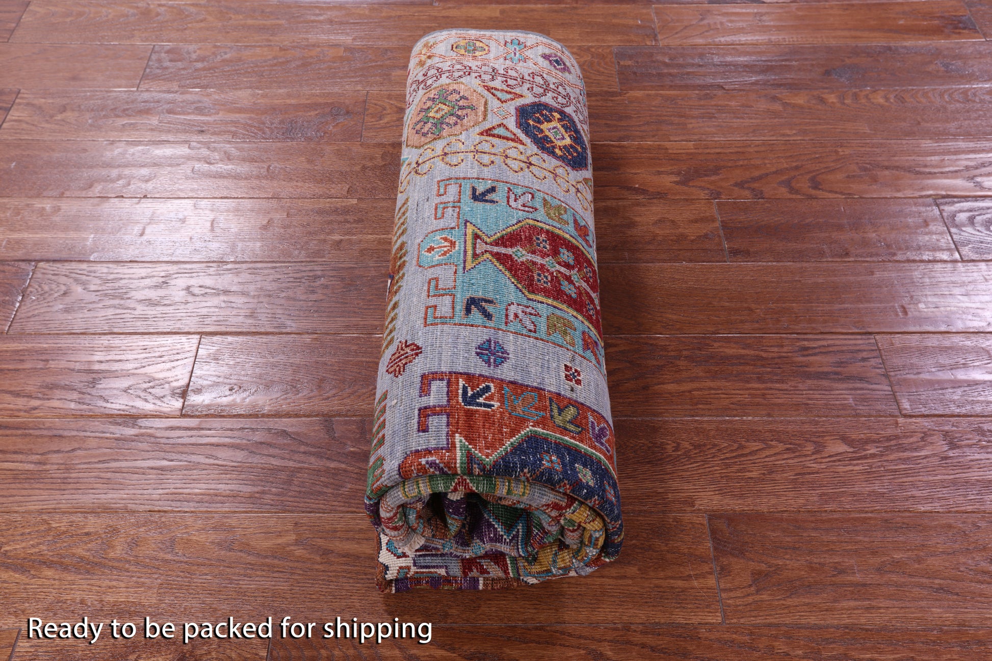 Grey Turkmen Ersari Hand Knotted Wool Rug - 5' 0" X 6' 8" - Golden Nile