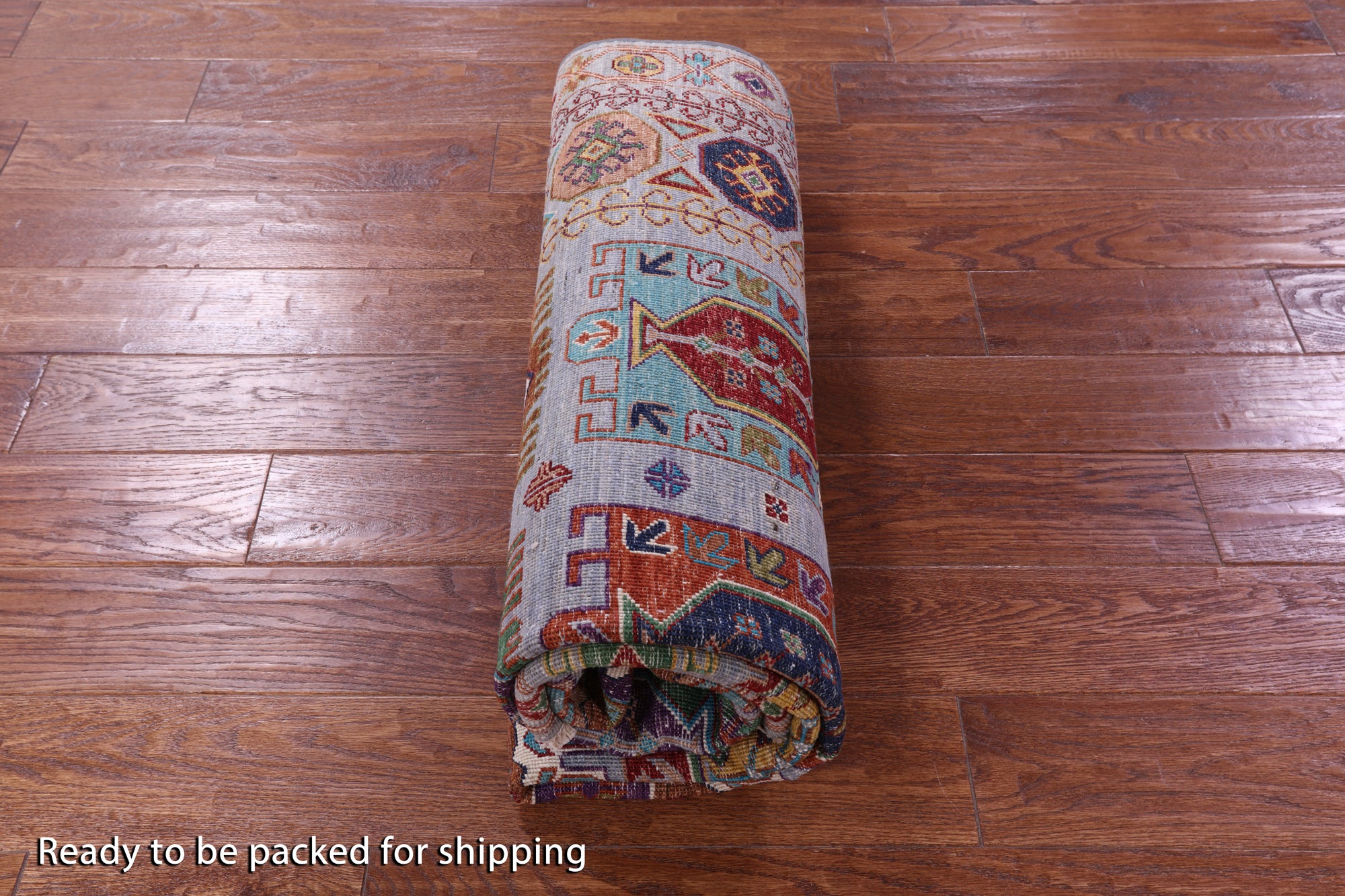 Grey Turkmen Ersari Hand Knotted Wool Rug - 5' 0" X 6' 8" - Golden Nile