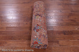 Brown Peshawar Hand Knotted Wool Rug - 9' 0" X 12' 0" - Golden Nile