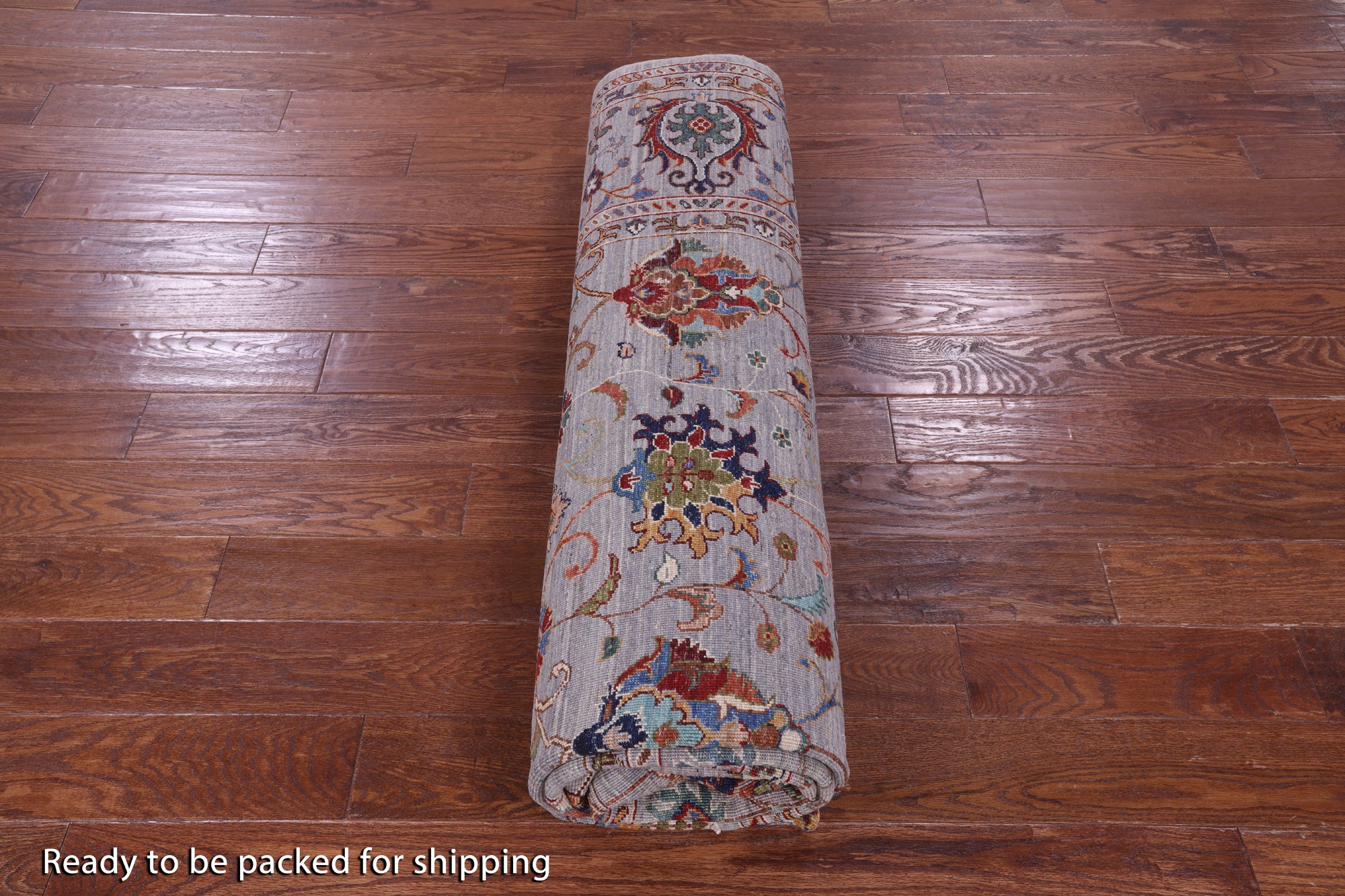 Grey Peshawar Hand Knotted Wool Rug - 8' 2" X 10' 0" - Golden Nile