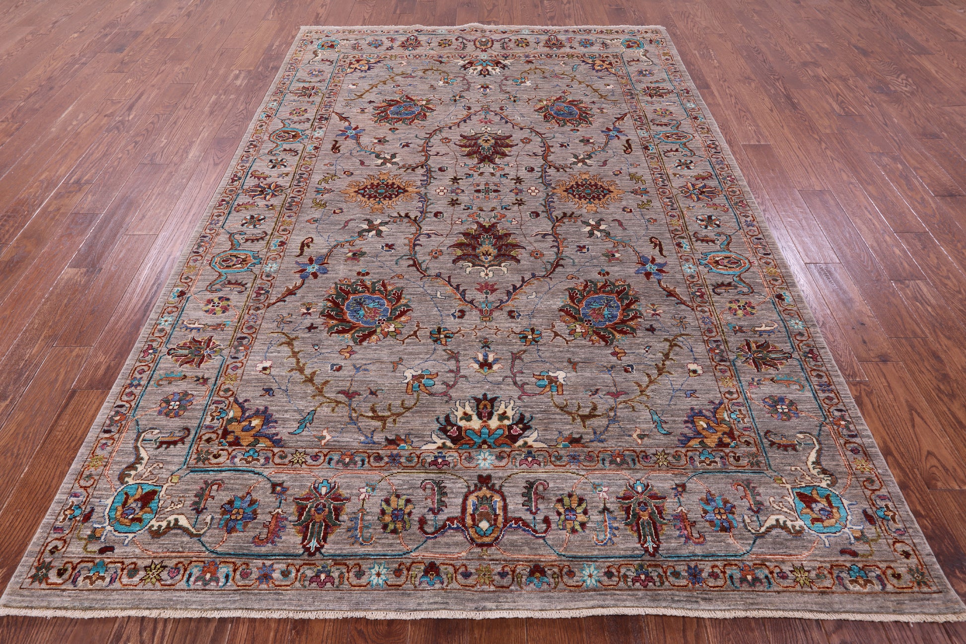 Peshawar Handmade Wool Rug - 6' 10" X 9' 11" - Golden Nile