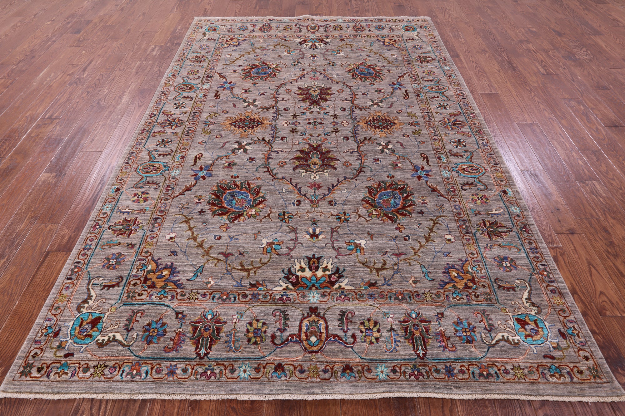 Peshawar Handmade Wool Rug - 6' 10" X 9' 11" - Golden Nile