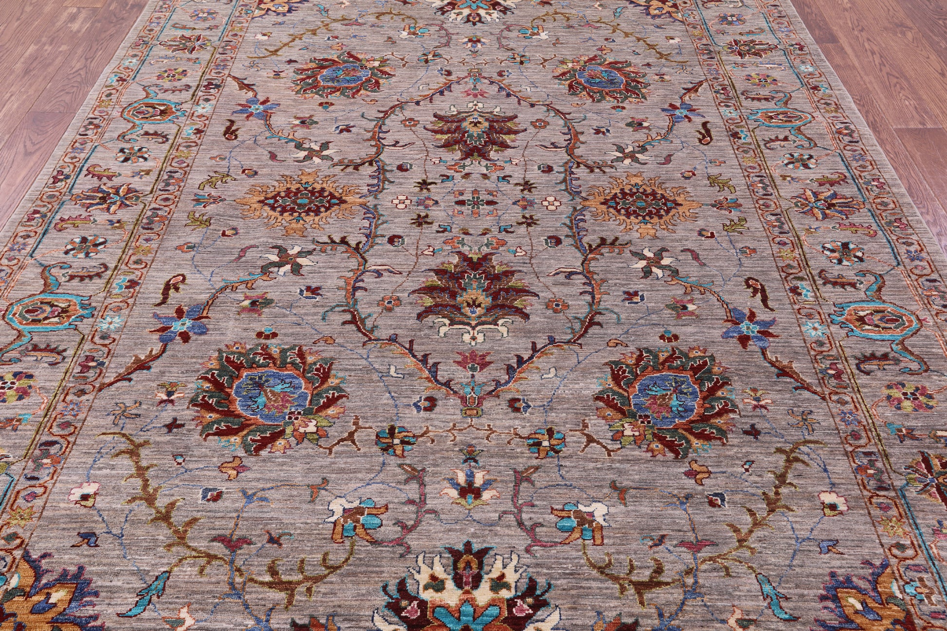 Peshawar Handmade Wool Rug - 6' 10" X 9' 11" - Golden Nile