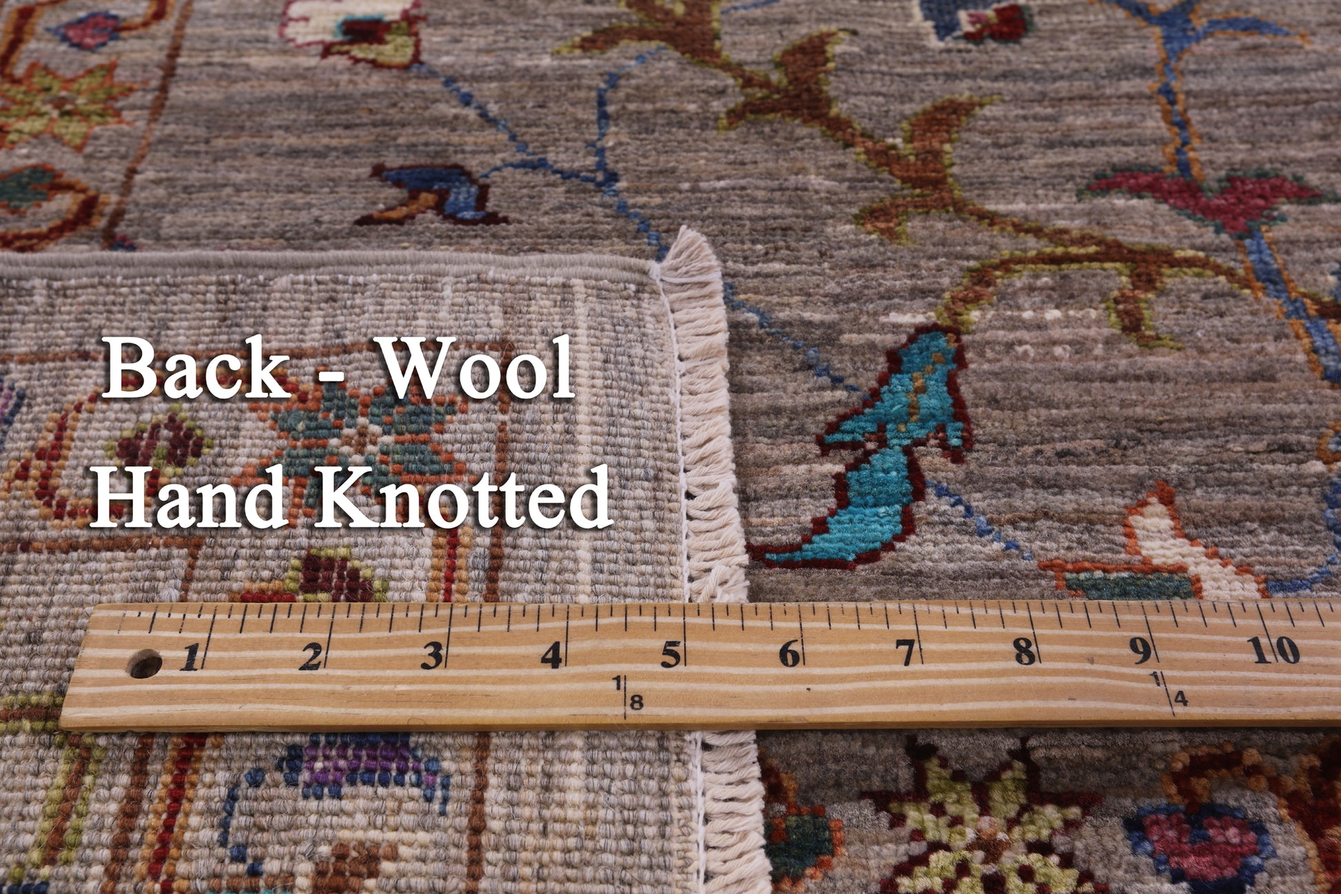 Peshawar Handmade Wool Rug - 6' 10" X 9' 11" - Golden Nile