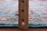 Blue Peshawar Hand Knotted Wool Rug - 5' 8" X 7' 10" - Golden Nile