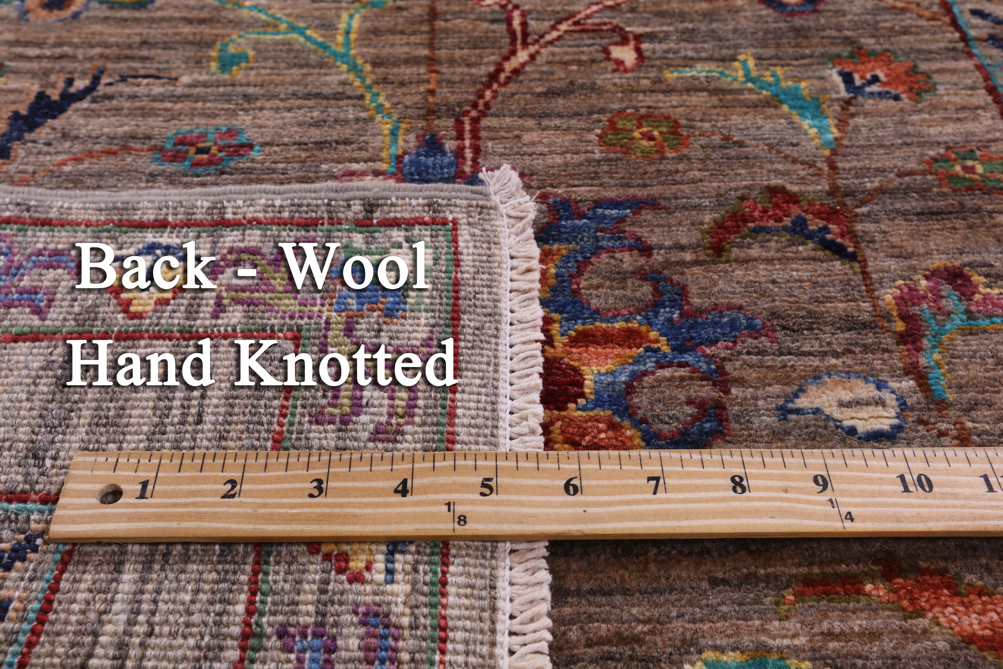 Peshawar Hand Knotted Wool Runner Rug - 2' 9" X 8' 3" - Golden Nile