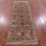 Peshawar Hand Knotted Wool Runner Rug - 2' 11" X 8' 6" - Golden Nile