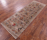 Peshawar Hand Knotted Wool Runner Rug - 2' 11" X 8' 6" - Golden Nile