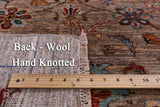 Peshawar Hand Knotted Wool Runner Rug - 2' 11" X 8' 6" - Golden Nile