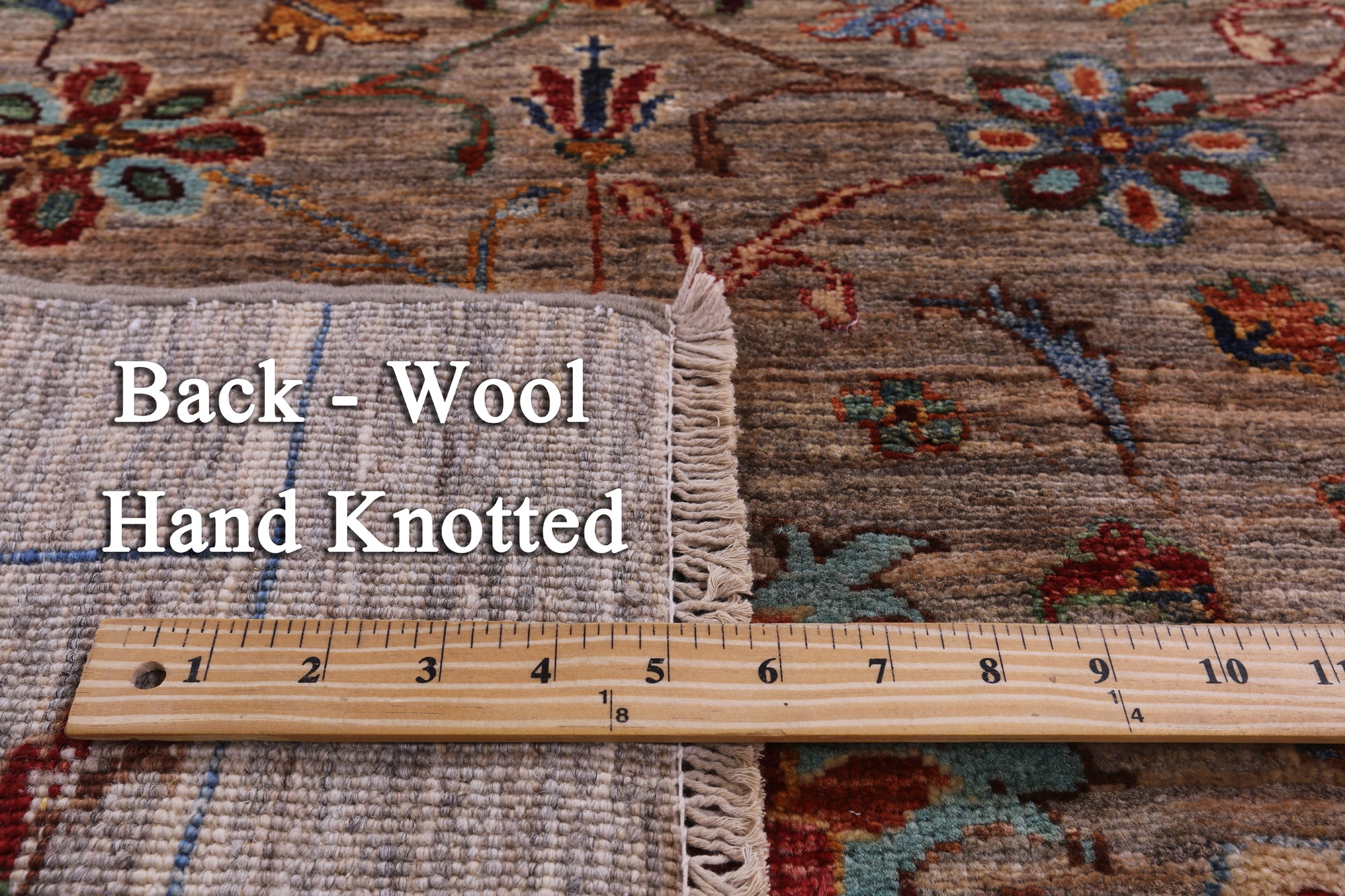 Peshawar Hand Knotted Wool Runner Rug - 2' 11" X 8' 6" - Golden Nile
