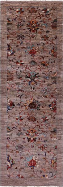 Peshawar Handmade Wool Runner Rug - 2' 10" X 8' 6" - Golden Nile