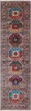 Turkmen Ersari Hand Knotted Wool Runner Rug - 2' 9" X 9' 7" - Golden Nile