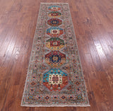 Turkmen Ersari Hand Knotted Wool Runner Rug - 2' 9" X 9' 7" - Golden Nile