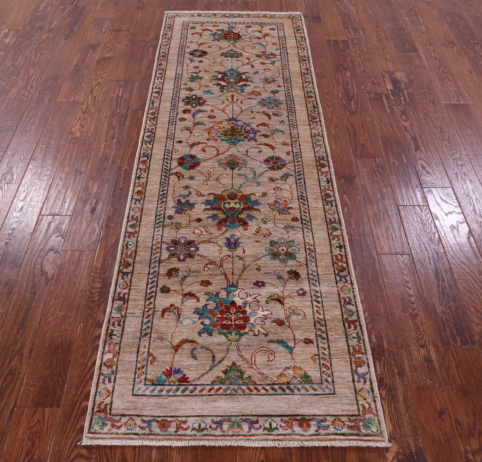 Peshawar Handmade Wool Runner Rug - 2' 9" X 8' 3" - Golden Nile