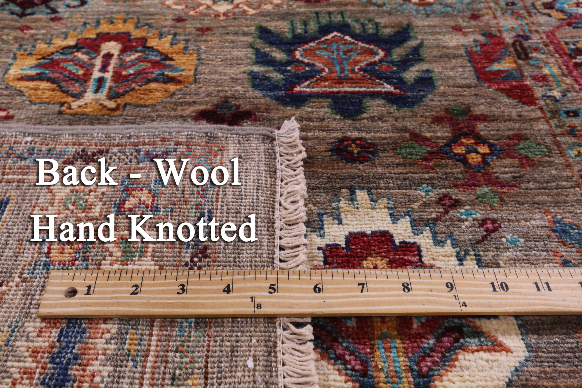 Turkmen Ersari Hand Knotted Wool Runner Rug - 2' 8" X 7' 6" - Golden Nile