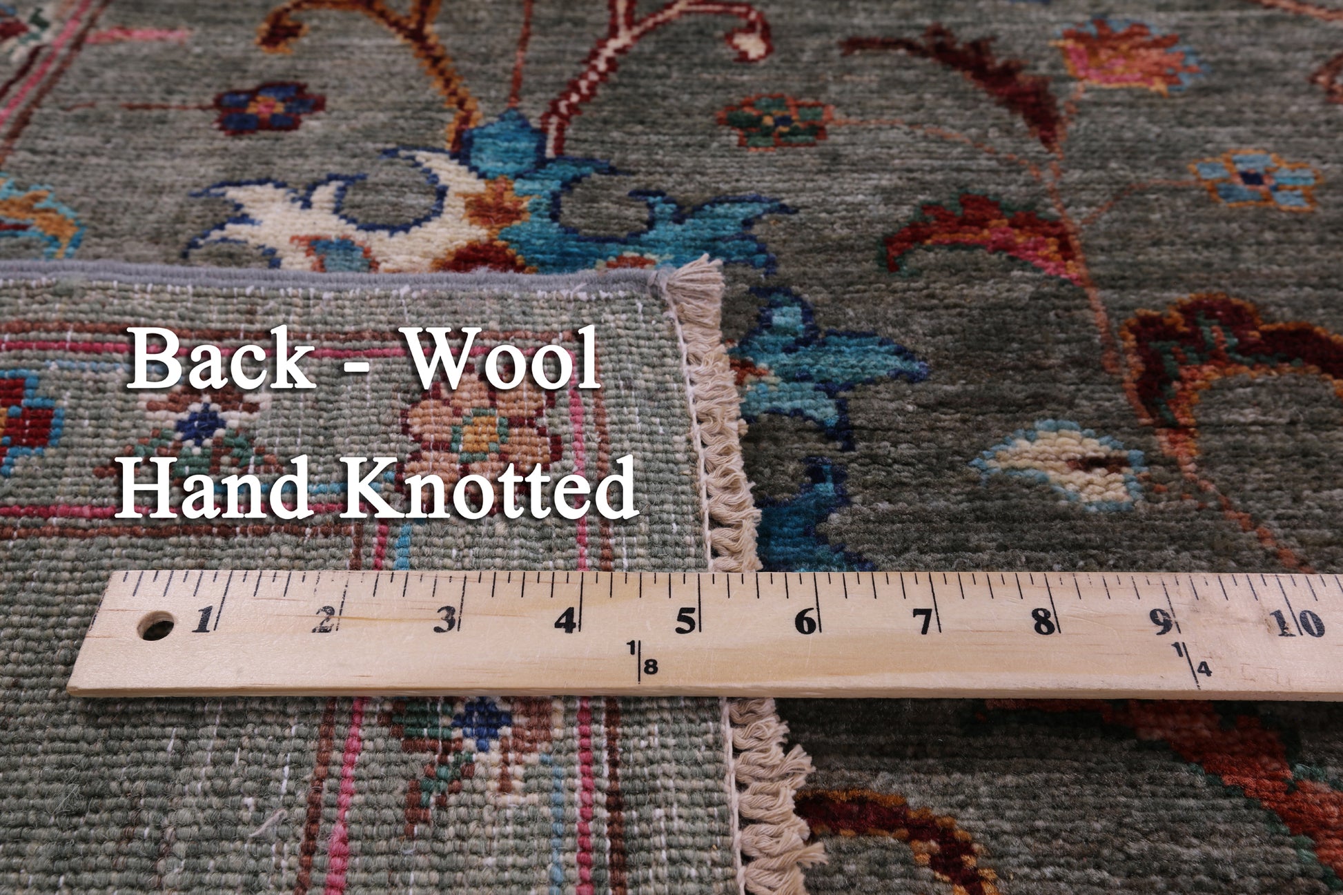 Peshawar Handmade Wool Rug - 5' 7" X 8' 5" - Golden Nile