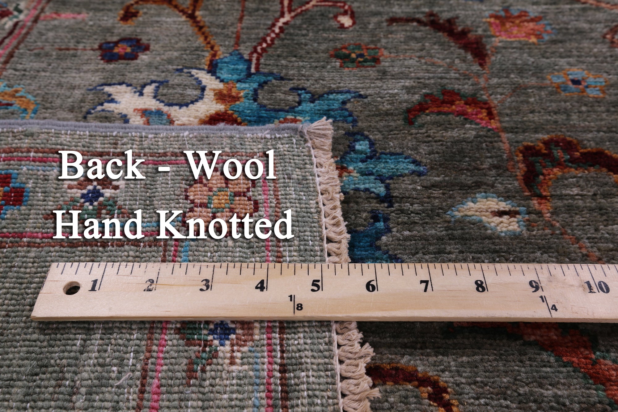Peshawar Handmade Wool Rug - 5' 7" X 8' 5" - Golden Nile