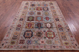 Turkmen Ersari Hand Knotted Wool Rug - 5' 7" X 8' 1" - Golden Nile