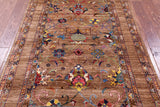 Peshawar Hand Knotted Wool Rug - 4' 0" X 5' 11" - Golden Nile