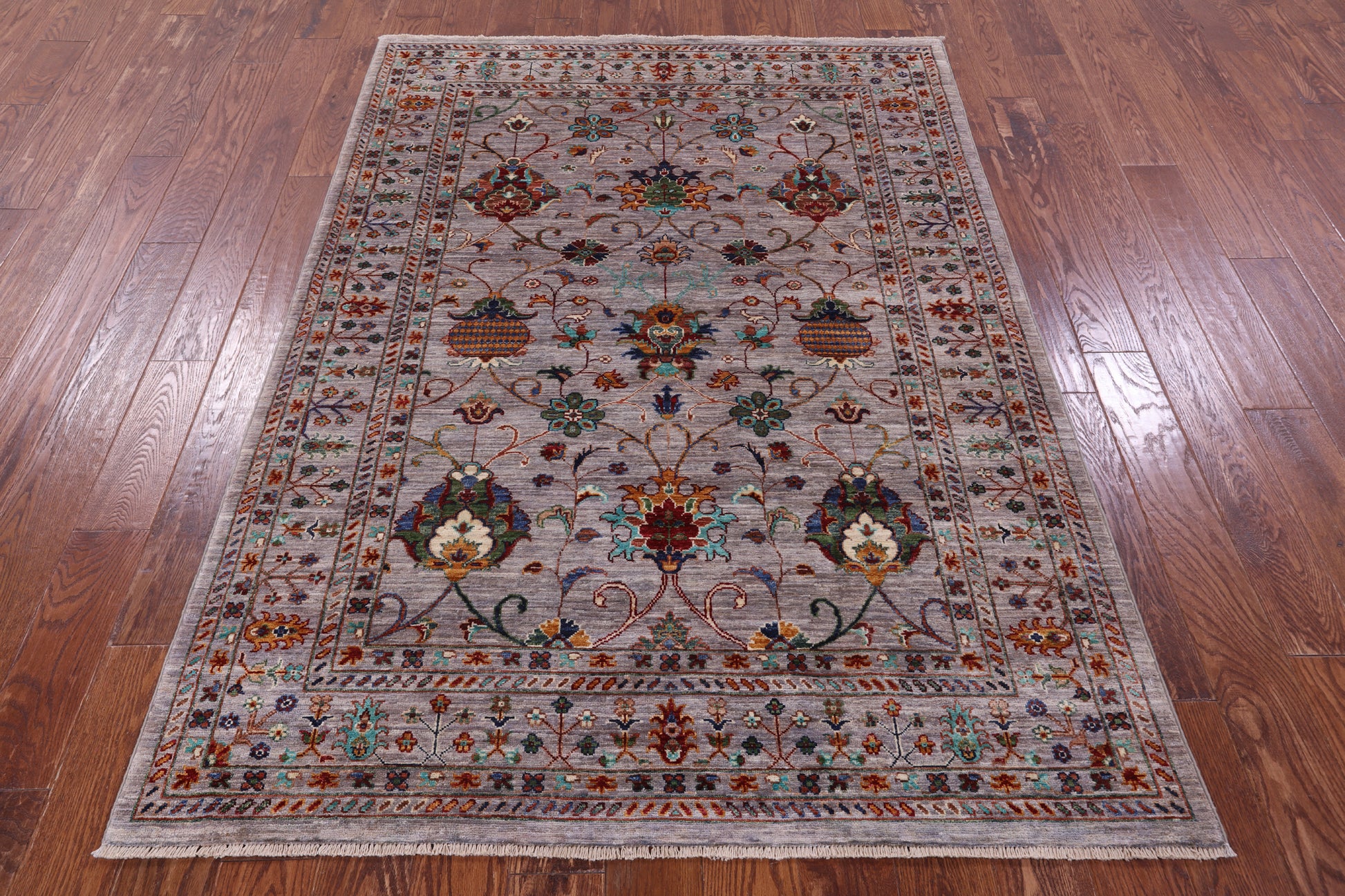 Peshawar Handmade Wool Rug - 4' 10" X 6' 9" - Golden Nile