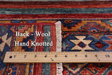 Khorjin Persian Gabbeh Hand Knotted Wool Rug - 4' 9" X 6' 5" - Golden Nile