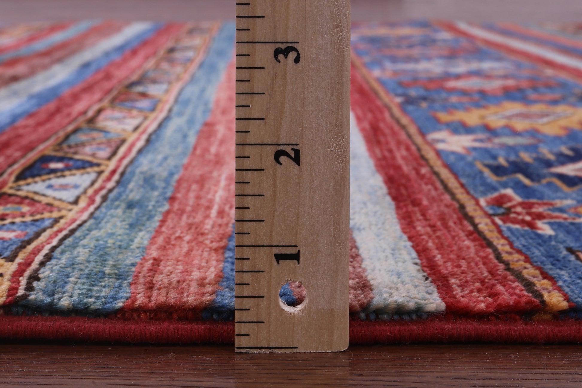Khorjin Persian Gabbeh Hand Knotted Wool Rug - 4' 9" X 6' 5" - Golden Nile