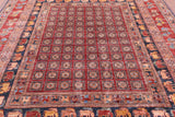 Antiqued Pazyryk Historical Design Hand Knotted Wool Rug - 8' 0" X 9' 7" - Golden Nile