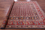 Antiqued Pazyryk Historical Design Hand Knotted Wool Rug - 8' 0" X 9' 7" - Golden Nile