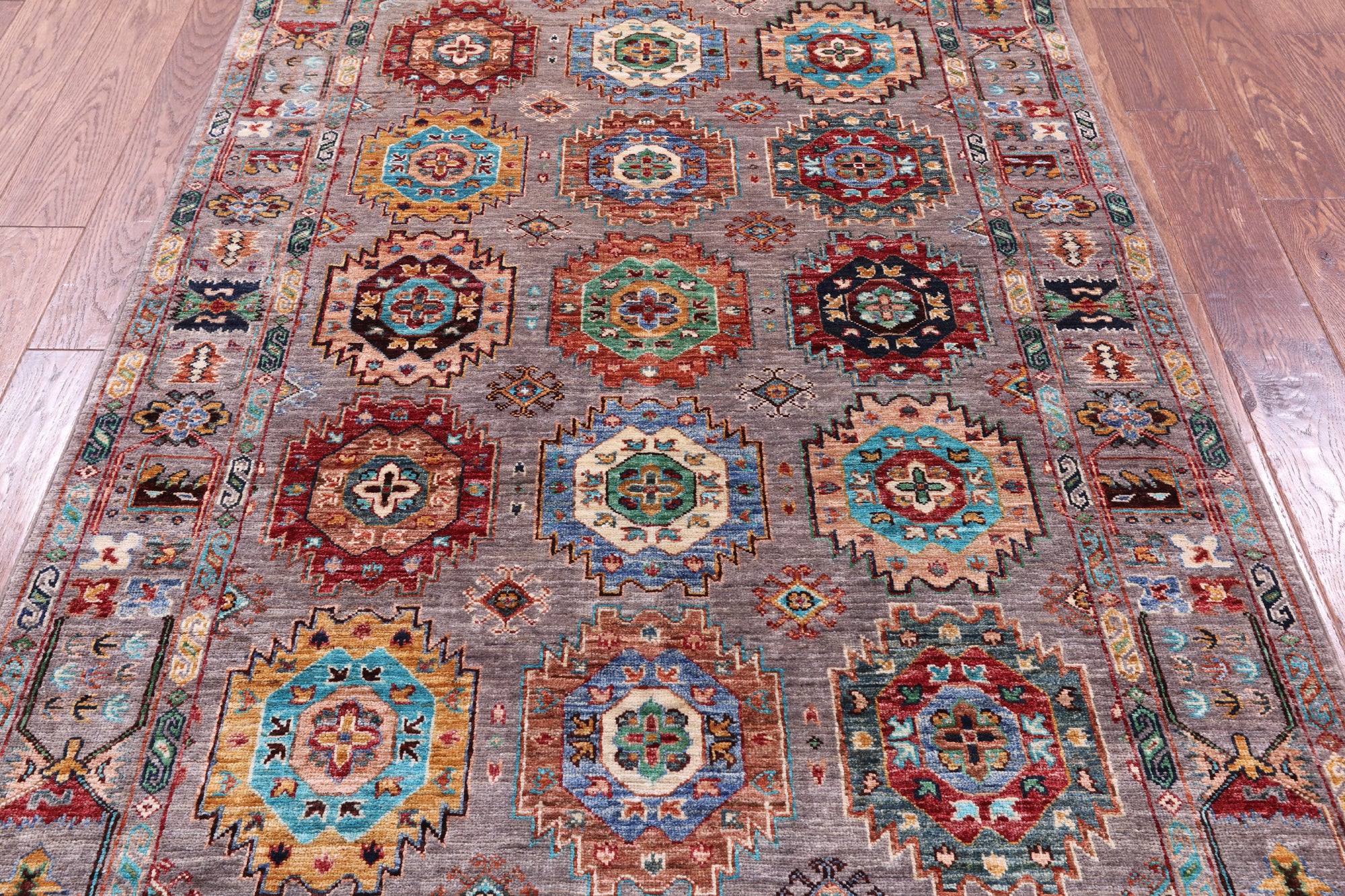 Turkmen Ersari Hand Knotted Wool Rug - 4' 3" X 6' 1" - Golden Nile