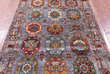 Turkmen Ersari Hand Knotted Wool Rug - 4' 0" X 6' 0" - Golden Nile