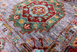 Turkmen Ersari Hand Knotted Wool Rug - 4' 0" X 6' 0" - Golden Nile