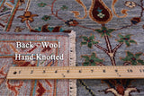 Grey Peshawar Handmade Wool Rug - 5' 8" X 7' 8" - Golden Nile