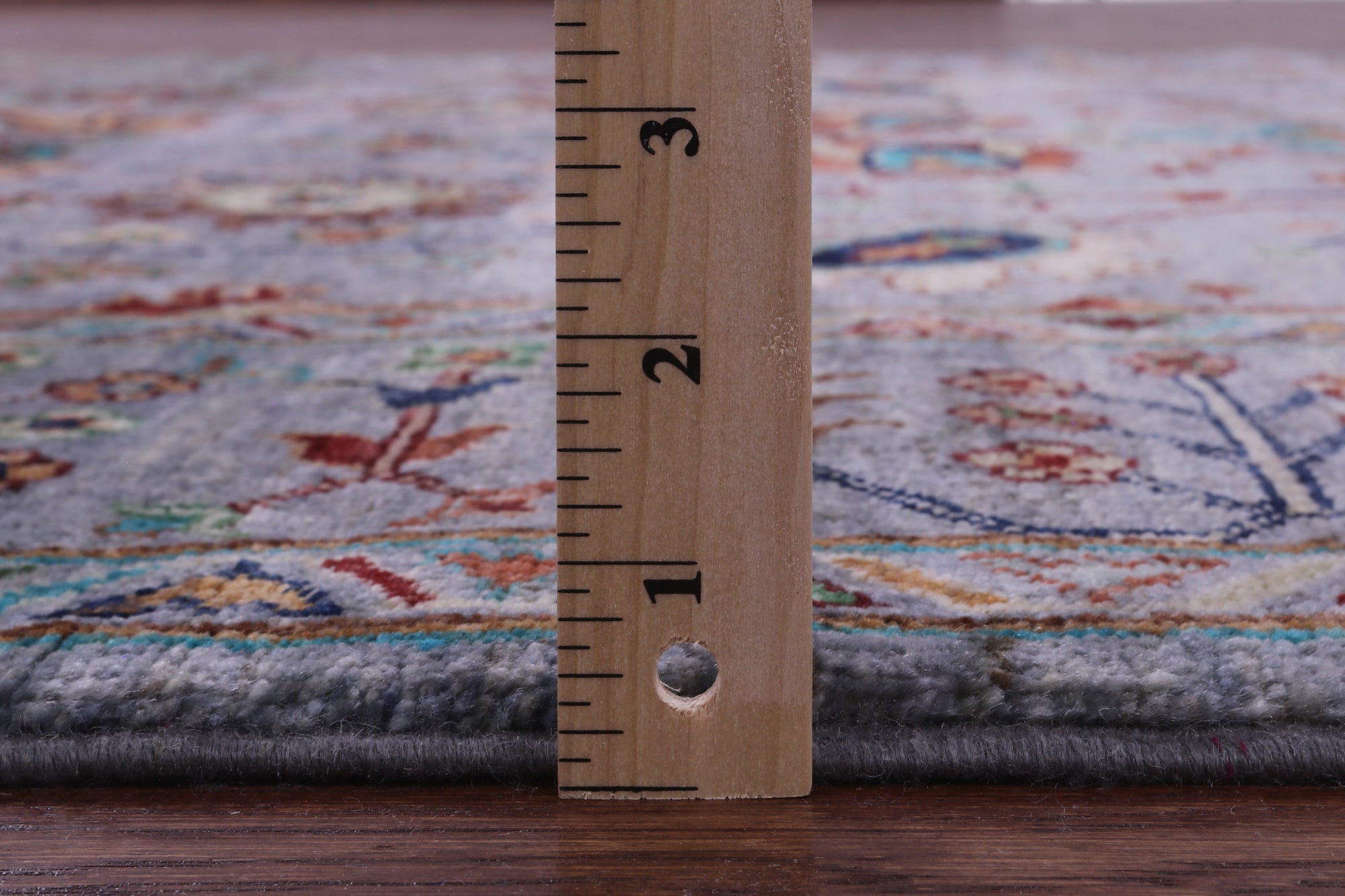 Grey Peshawar Handmade Wool Rug - 5' 8" X 7' 8" - Golden Nile