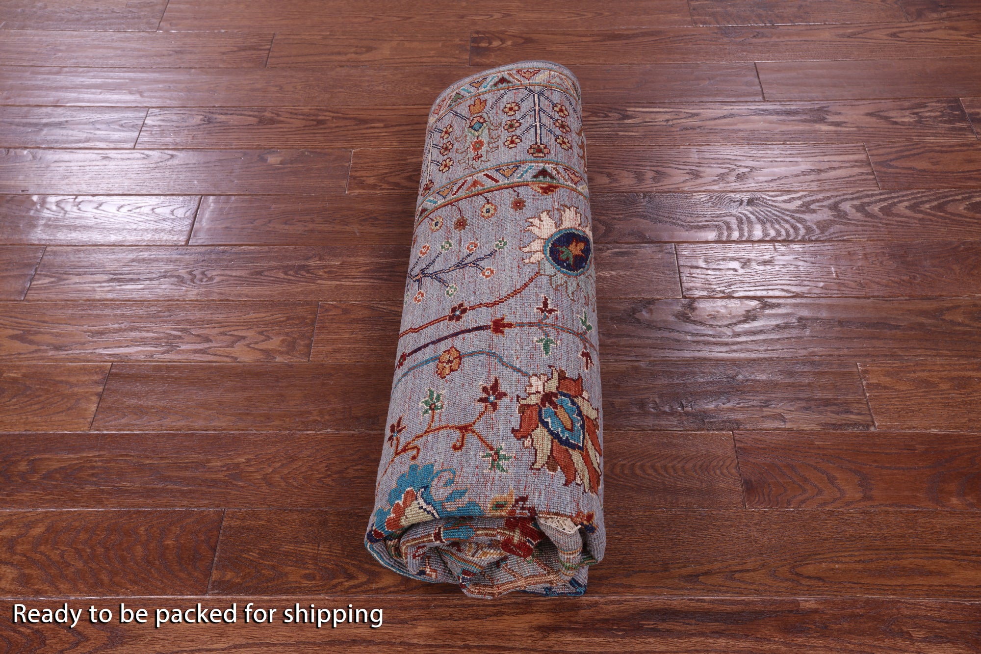 Grey Peshawar Handmade Wool Rug - 5' 8" X 7' 8" - Golden Nile