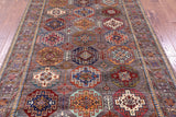Turkmen Ersari Hand Knotted Wool Rug - 5' 8" X 8' 1" - Golden Nile