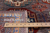Turkmen Ersari Hand Knotted Wool Rug - 5' 8" X 8' 1" - Golden Nile