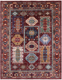 Turkmen Ersari Hand Knotted Wool Rug - 5' 1" X 6' 5" - Golden Nile
