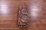 Brown Turkmen Ersari Hand Knotted Wool Rug - 5' 8" X 8' 2" - Golden Nile