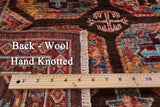 Brown Turkmen Ersari Hand Knotted Wool Rug - 5' 8" X 8' 2" - Golden Nile