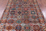 Turkmen Ersari Hand Knotted Wool Rug - 5' 8" X 8' 0" - Golden Nile