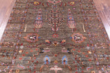 Peshawar Hand Knotted Wool Rug - 4' 10" X 6' 7" - Golden Nile