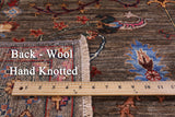 Peshawar Hand Knotted Wool Rug - 4' 10" X 6' 7" - Golden Nile
