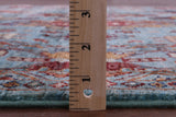 Blue Persian Fine Serapi Hand Knotted Wool Rug - 4' 11" X 6' 9" - Golden Nile