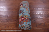 Blue Persian Fine Serapi Hand Knotted Wool Rug - 4' 11" X 6' 9" - Golden Nile
