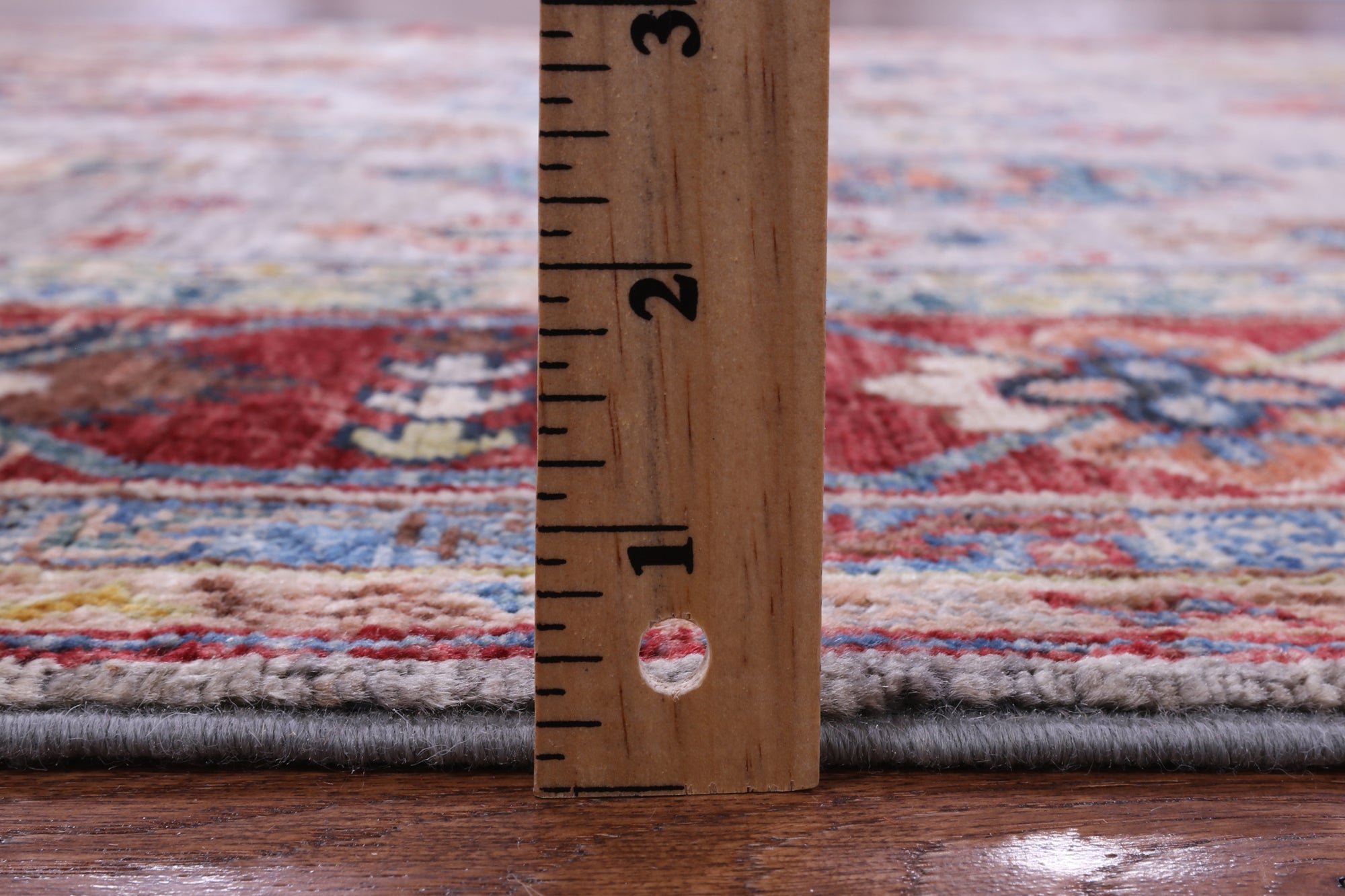 Grey Turkmen Ersari Hand Knotted Wool Rug - 5' 0" X 7' 0" - Golden Nile