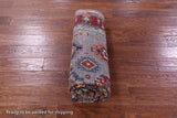 Grey Turkmen Ersari Hand Knotted Wool Rug - 5' 0" X 7' 0" - Golden Nile