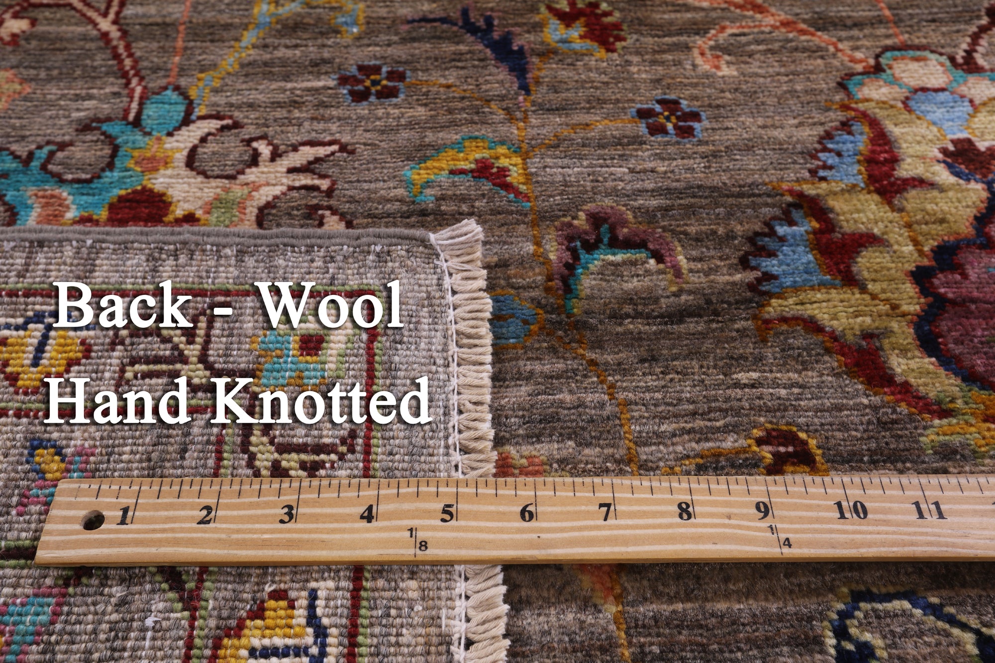 Peshawar Hand Knotted Wool Rug - 5' 1" X 6' 10" - Golden Nile