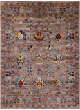 Peshawar Hand Knotted Wool Rug - 5' 1" X 6' 10" - Golden Nile