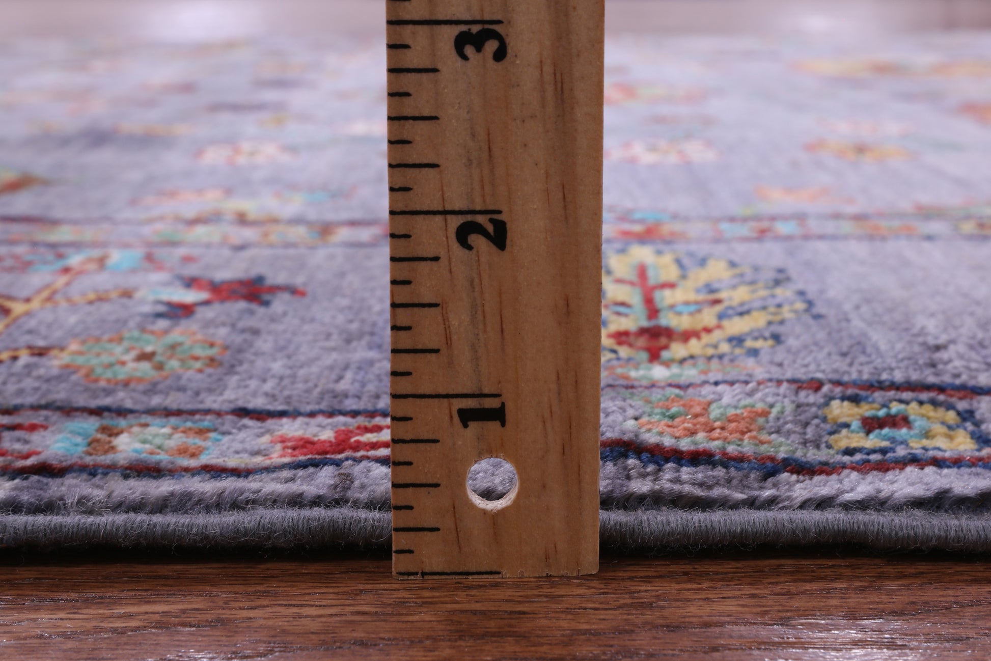 Grey Peshawar Handmade Wool Rug - 4' 11" X 6' 7" - Golden Nile