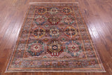 Turkmen Ersari Hand Knotted Wool Rug - 5' 1" X 6' 9" - Golden Nile